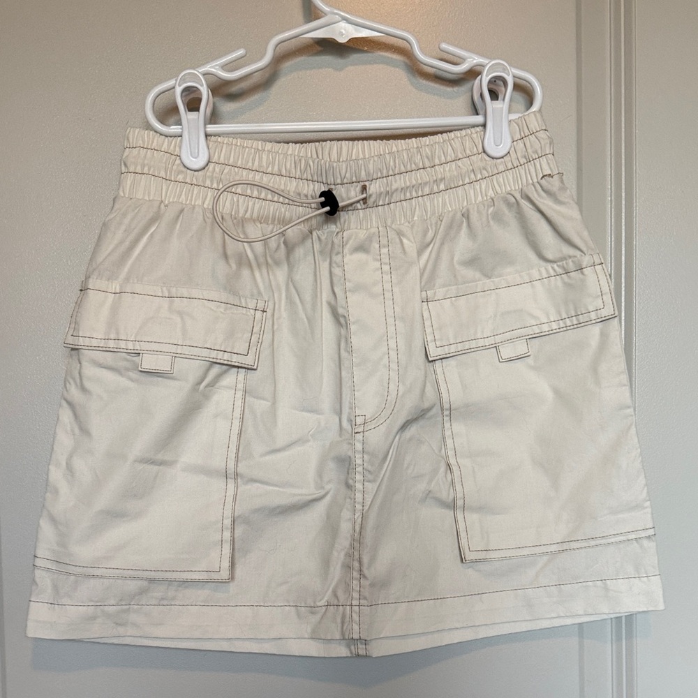Beige Mini Skirt
